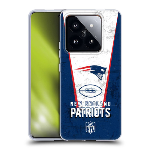 NFL New England Patriots Logo Art Banner Soft Gel Case for Xiaomi 14 Pro