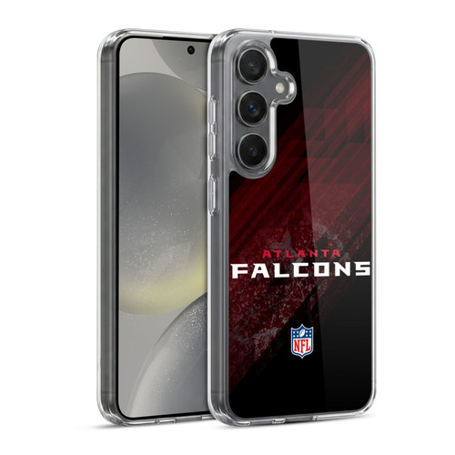NFL Atlanta Falcons Logo Blur Soft Gel Case for Samsung Galaxy S24 5G & MagSafe