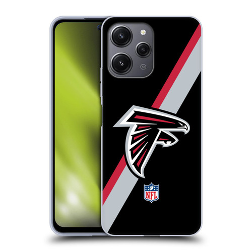 NFL Atlanta Falcons Logo Stripes Soft Gel Case for Xiaomi Redmi 12