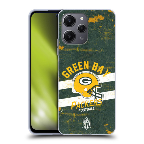 NFL Green Bay Packers Logo Art Helmet Distressed Soft Gel Case for Xiaomi Redmi 12