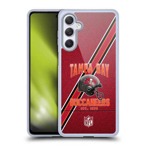 NFL Tampa Bay Buccaneers Logo Art Football Stripes Soft Gel Case for Samsung Galaxy M54 5G