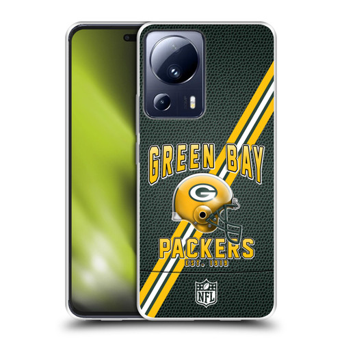 NFL Green Bay Packers Logo Art Football Stripes Soft Gel Case for Xiaomi 13 Lite 5G