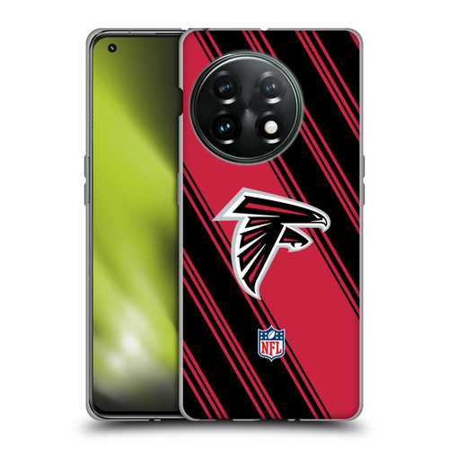 NFL Atlanta Falcons Artwork Stripes Soft Gel Case for OnePlus 11 5G