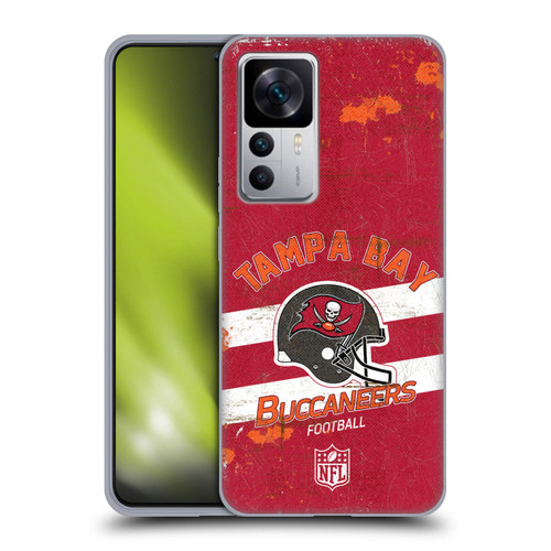 NFL Tampa Bay Buccaneers Logo Art Helmet Distressed Soft Gel Case for Xiaomi 12T 5G / 12T Pro 5G / Redmi K50 Ultra 5G