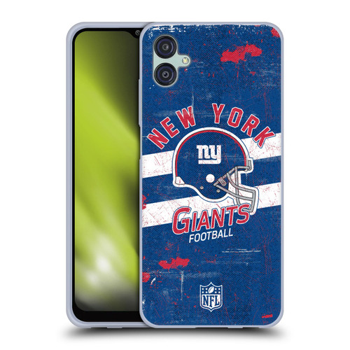 NFL New York Giants Logo Art Helmet Distressed Soft Gel Case for Samsung Galaxy M04 5G / A04e