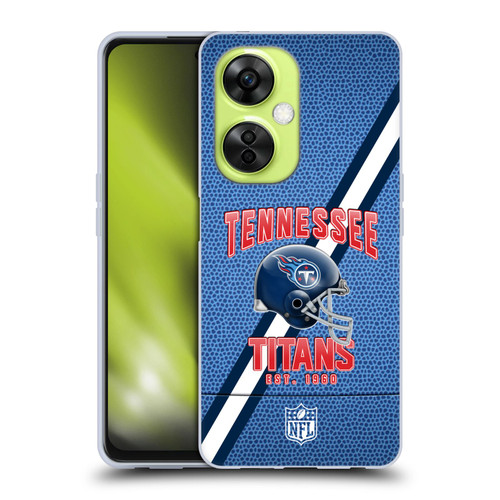NFL Tennessee Titans Logo Art Football Stripes Soft Gel Case for OnePlus Nord CE 3 Lite 5G