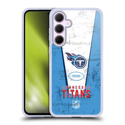 NFL Tennessee Titans Logo Art Banner Soft Gel Case for Samsung Galaxy A35 5G