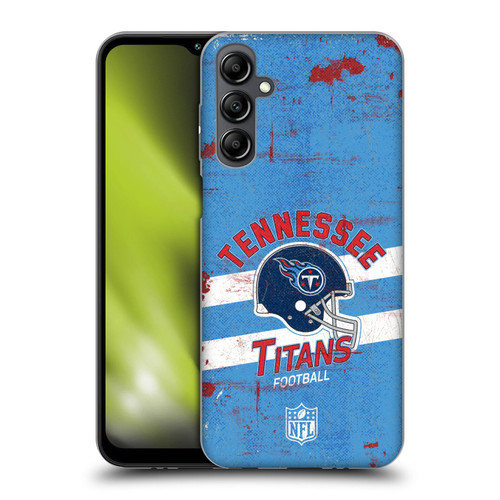 NFL Tennessee Titans Logo Art Helmet Distressed Soft Gel Case for Samsung Galaxy M14 5G