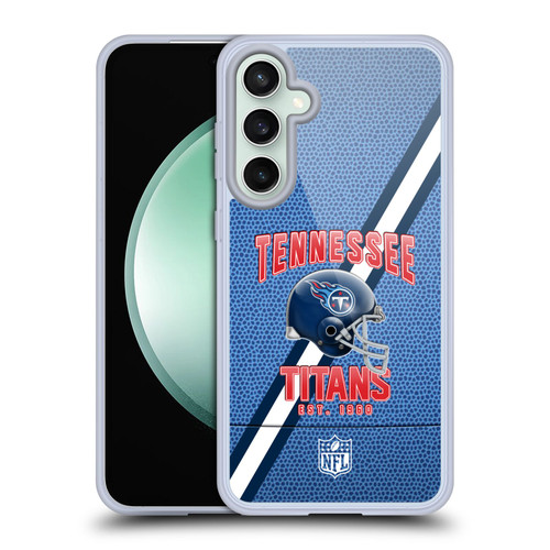 NFL Tennessee Titans Logo Art Football Stripes Soft Gel Case for Samsung Galaxy S23 FE 5G