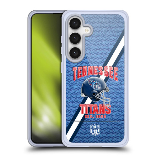 NFL Tennessee Titans Logo Art Football Stripes Soft Gel Case for Samsung Galaxy S24 5G