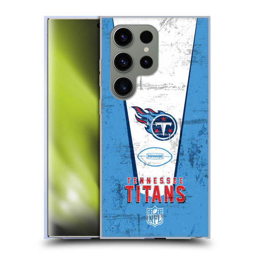 NFL Tennessee Titans Logo Art Banner Soft Gel Case for Samsung Galaxy S24 Ultra 5G