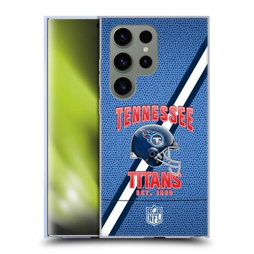 NFL Tennessee Titans Logo Art Football Stripes Soft Gel Case for Samsung Galaxy S24 Ultra 5G