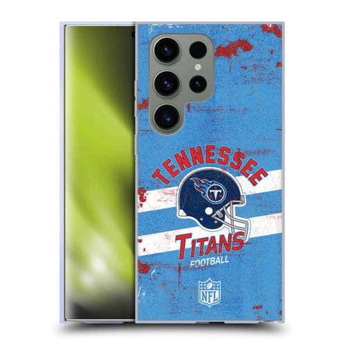 NFL Tennessee Titans Logo Art Helmet Distressed Soft Gel Case for Samsung Galaxy S24 Ultra 5G