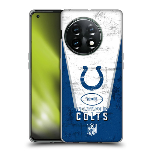 NFL Indianapolis Colts Logo Art Banner Soft Gel Case for OnePlus 11 5G