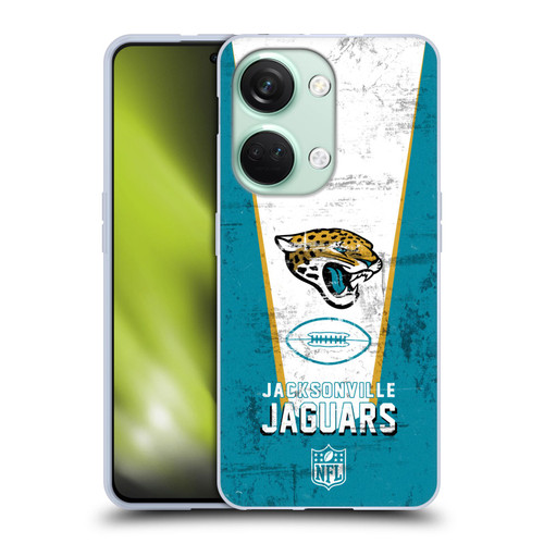 NFL Jacksonville Jaguars Logo Art Banner Soft Gel Case for OnePlus Nord 3 5G