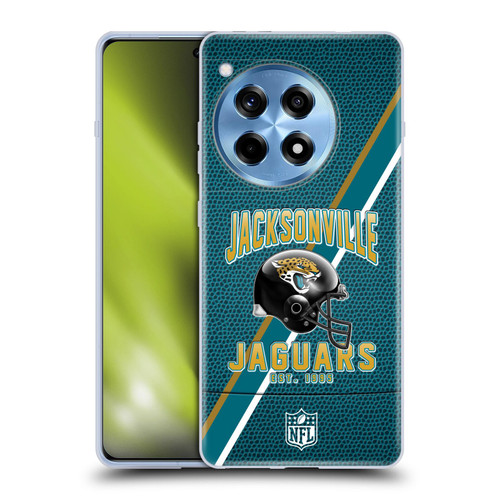 NFL Jacksonville Jaguars Logo Art Football Stripes Soft Gel Case for OnePlus 12R
