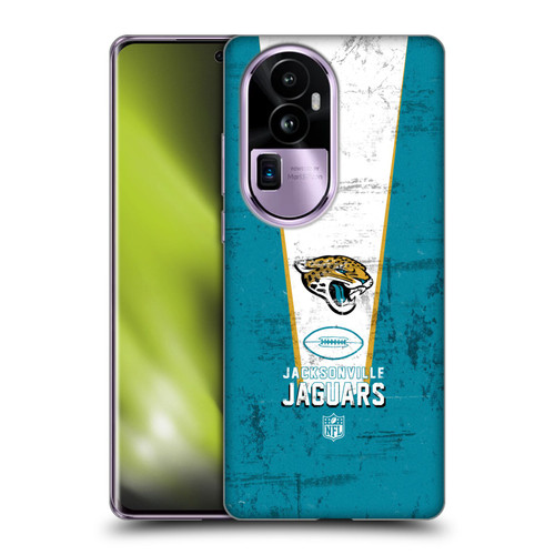 NFL Jacksonville Jaguars Logo Art Banner Soft Gel Case for OPPO Reno10 Pro+