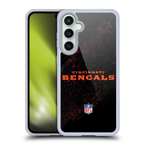 NFL Cincinnati Bengals Logo Blur Soft Gel Case for Samsung Galaxy S23 FE 5G