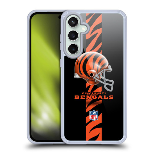 NFL Cincinnati Bengals Logo Helmet Soft Gel Case for Samsung Galaxy S23 FE 5G