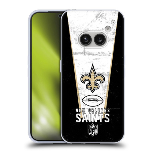 NFL New Orleans Saints Logo Art Banner Soft Gel Case for Nothing Phone (2a)