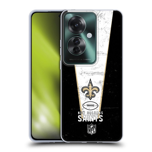 NFL New Orleans Saints Logo Art Banner Soft Gel Case for OPPO Reno11 F 5G / F25 Pro 5G
