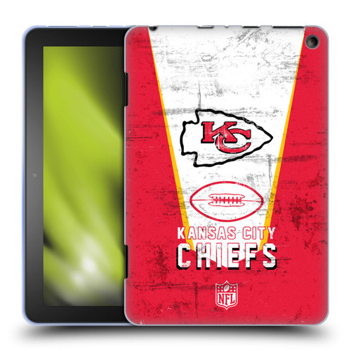 NFL Kansas City Chiefs Logo Art Banner Soft Gel Case for Amazon Fire HD 8/Fire HD 8 Plus 2020