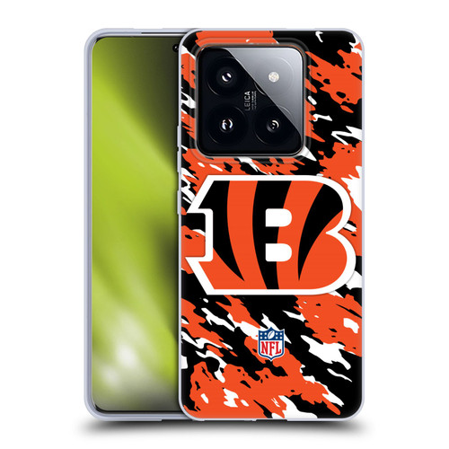 NFL Cincinnati Bengals Logo Camou Soft Gel Case for Xiaomi 14 Pro
