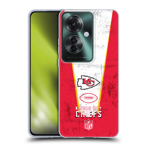 NFL Kansas City Chiefs Logo Art Banner Soft Gel Case for OPPO Reno11 F 5G / F25 Pro 5G