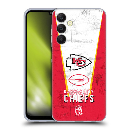 NFL Kansas City Chiefs Logo Art Banner Soft Gel Case for Samsung Galaxy A25 5G