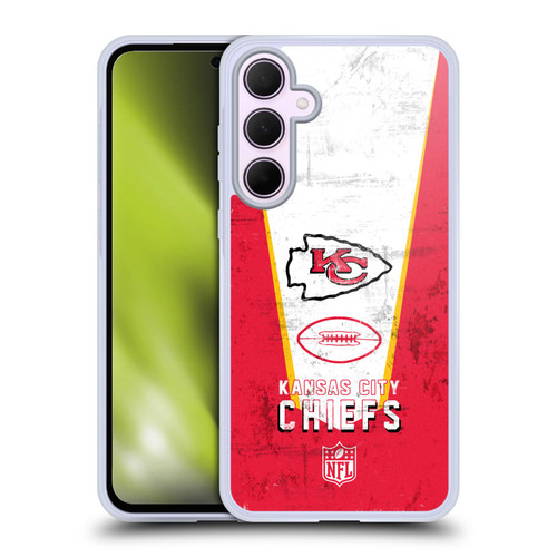 NFL Kansas City Chiefs Logo Art Banner Soft Gel Case for Samsung Galaxy A35 5G