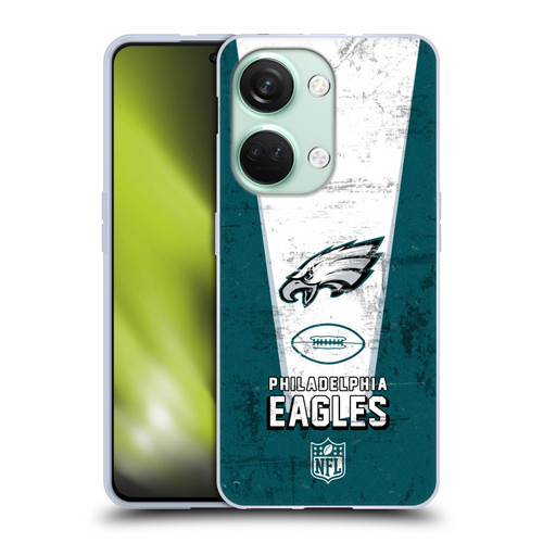 NFL Philadelphia Eagles Logo Art Banner Soft Gel Case for OnePlus Nord 3 5G