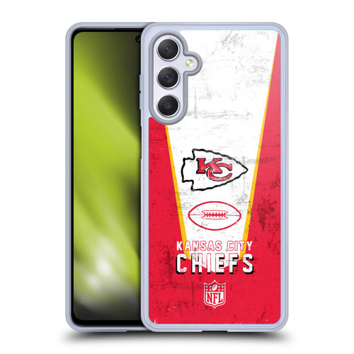 NFL Kansas City Chiefs Logo Art Banner Soft Gel Case for Samsung Galaxy M54 5G