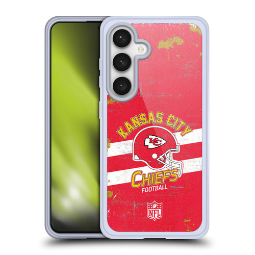 NFL Kansas City Chiefs Logo Art Helmet Distressed Soft Gel Case for Samsung Galaxy S24 5G