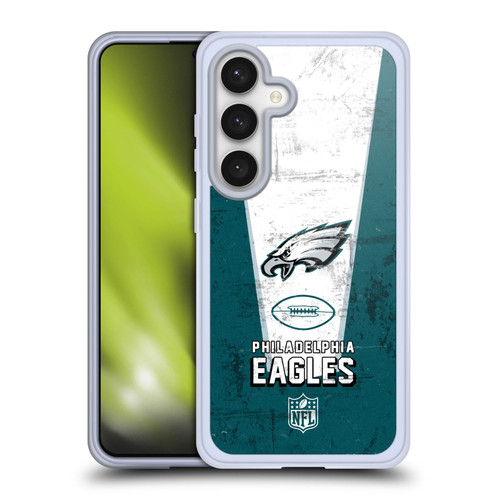 NFL Philadelphia Eagles Logo Art Banner Soft Gel Case for Samsung Galaxy S24 5G