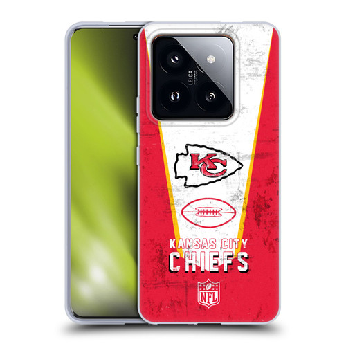 NFL Kansas City Chiefs Logo Art Banner Soft Gel Case for Xiaomi 14 Pro