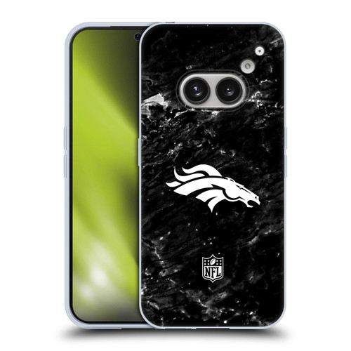 NFL Denver Broncos Artwork Marble Soft Gel Case for Nothing Phone (2a)
