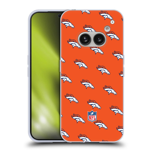 NFL Denver Broncos Artwork Patterns Soft Gel Case for Nothing Phone (2a)