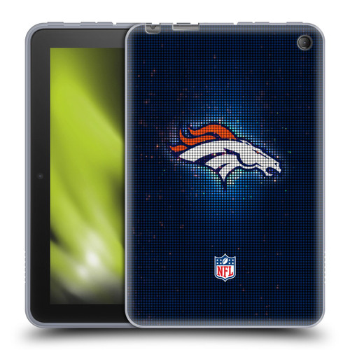 NFL Denver Broncos Artwork LED Soft Gel Case for Amazon Fire 7 2022