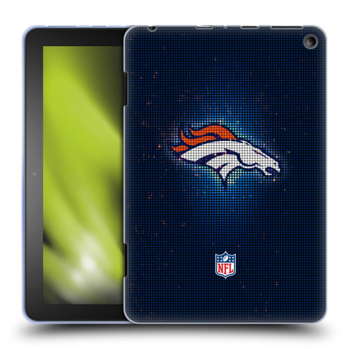 NFL Denver Broncos Artwork LED Soft Gel Case for Amazon Fire HD 8/Fire HD 8 Plus 2020