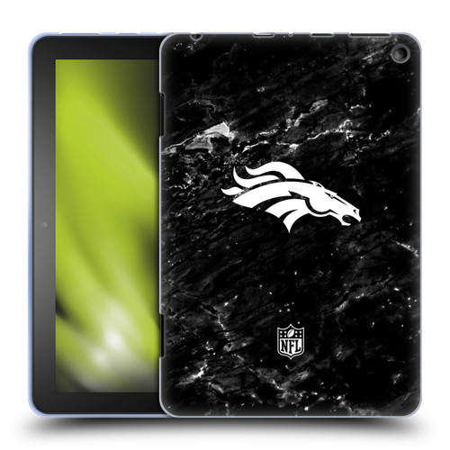 NFL Denver Broncos Artwork Marble Soft Gel Case for Amazon Fire HD 8/Fire HD 8 Plus 2020