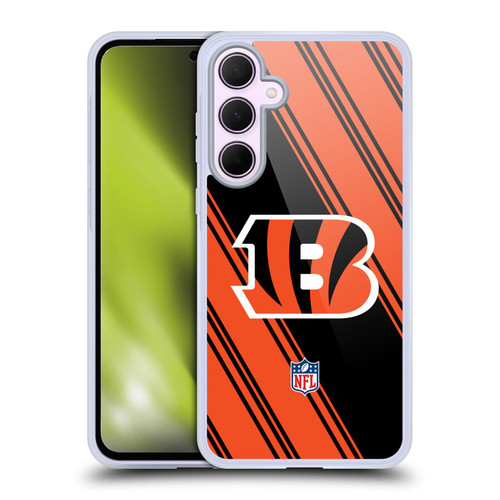 NFL Cincinnati Bengals Artwork Stripes Soft Gel Case for Samsung Galaxy A35 5G