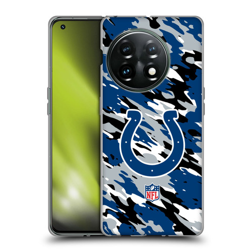 NFL Indianapolis Colts Logo Camou Soft Gel Case for OnePlus 11 5G
