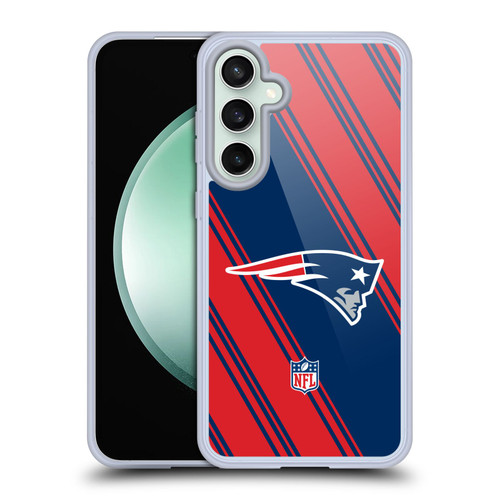 NFL New England Patriots Artwork Stripes Soft Gel Case for Samsung Galaxy S23 FE 5G NFL New England Patriots Artwork Stripes Soft Gel Case for Samsung Galaxy S23 FE 5G
