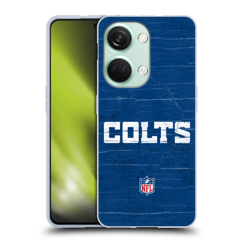 NFL Indianapolis Colts Logo Distressed Look Soft Gel Case for OnePlus Nord 3 5G