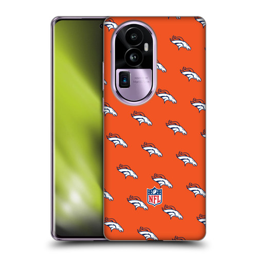 NFL Denver Broncos Artwork Patterns Soft Gel Case for OPPO Reno10 Pro+