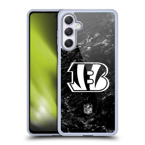 NFL Cincinnati Bengals Artwork Marble Soft Gel Case for Samsung Galaxy M54 5G