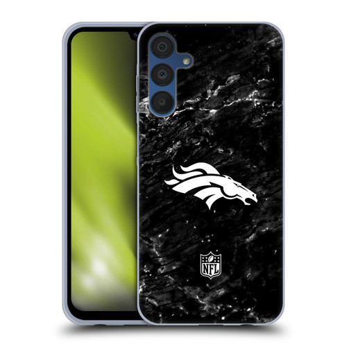 NFL Denver Broncos Artwork Marble Soft Gel Case for Samsung Galaxy A15
