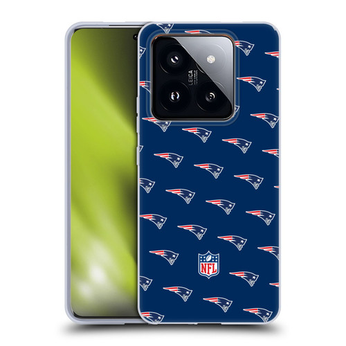 NFL New England Patriots Artwork Patterns Soft Gel Case for Xiaomi 14 Pro