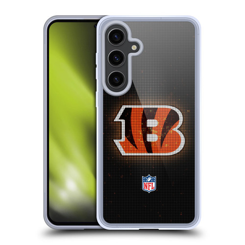 NFL Cincinnati Bengals Artwork LED Soft Gel Case for Samsung Galaxy S24+ 5G