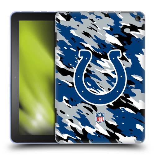 NFL Indianapolis Colts Logo Camou Soft Gel Case for Amazon Fire HD 8/Fire HD 8 Plus 2020
